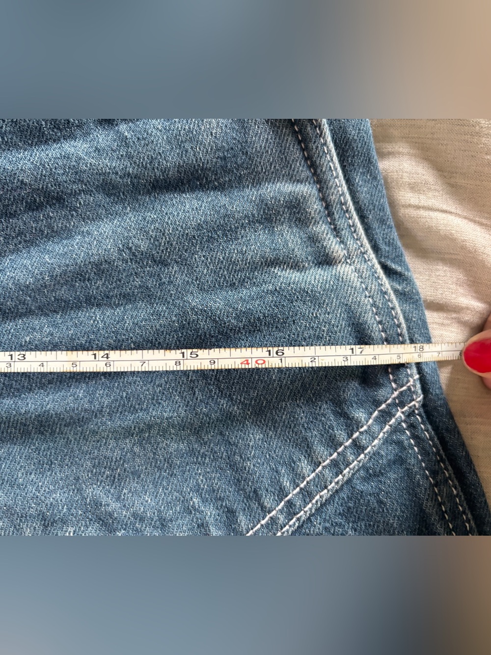 Rudy Jude Side Button Jeans in Tumbled Indigo - Picture 12 of 12